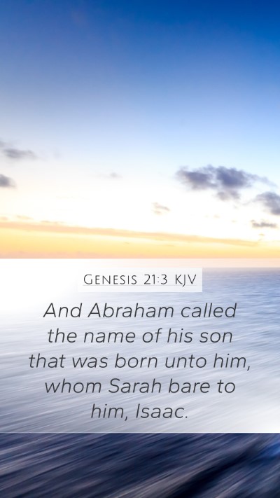 Genesis 21:3 Explained