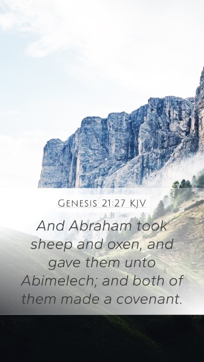 Genesis 21:27 Explained