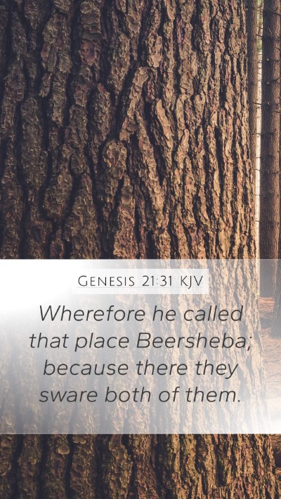 Genesis 21:31 Explained