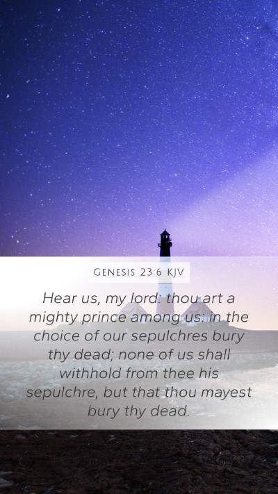 Genesis 23:6 Explained
