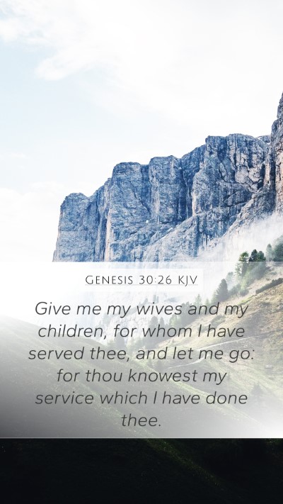 Genesis 30:26 Explained