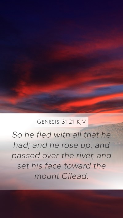 Genesis 31:21 Explained