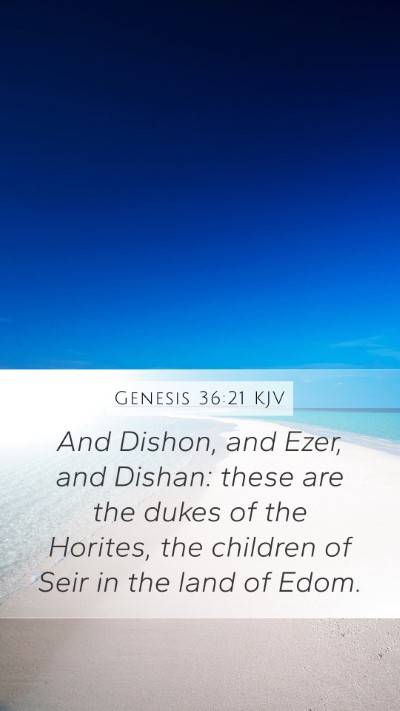 Genesis 36:21 Explained