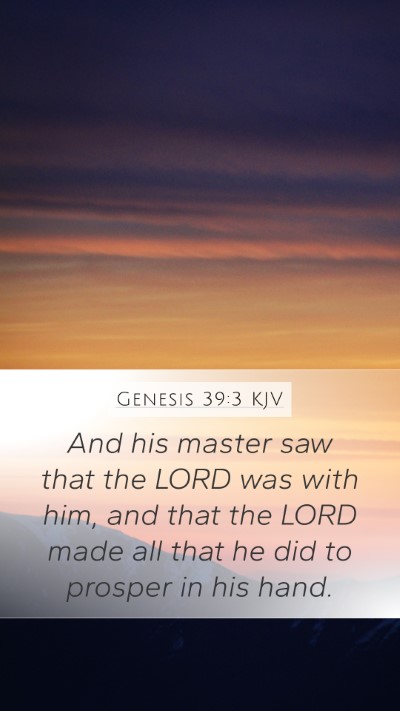 Genesis 39:3 Explained