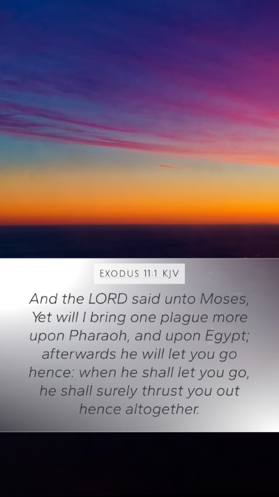 Exodus 11:1 Explained