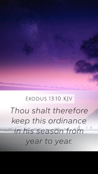 Exodus 13:10 Explained
