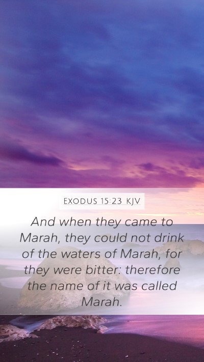 Exodus 15:23 Explained