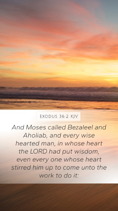Exodus 36:2 Explained