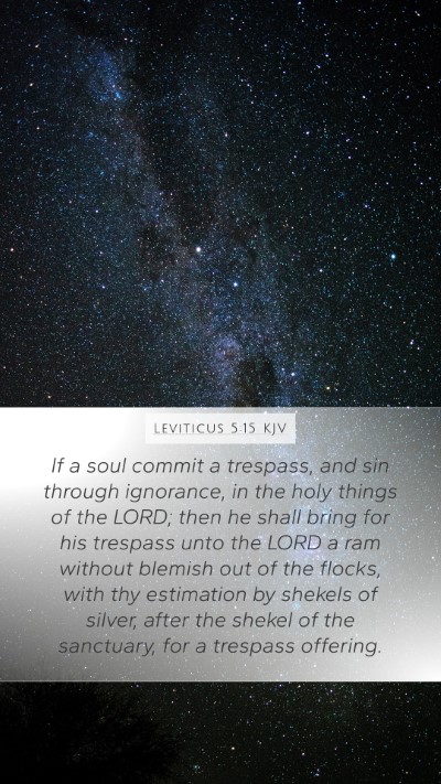 Leviticus 5:15 Explained
