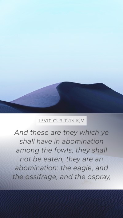 Leviticus 11:13 Explained