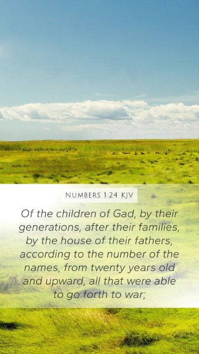 Numbers 1:24 Explained