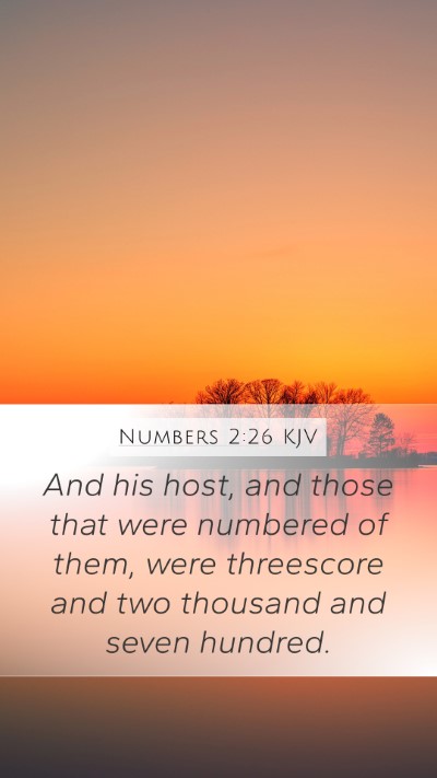 Numbers 2:26 Explained