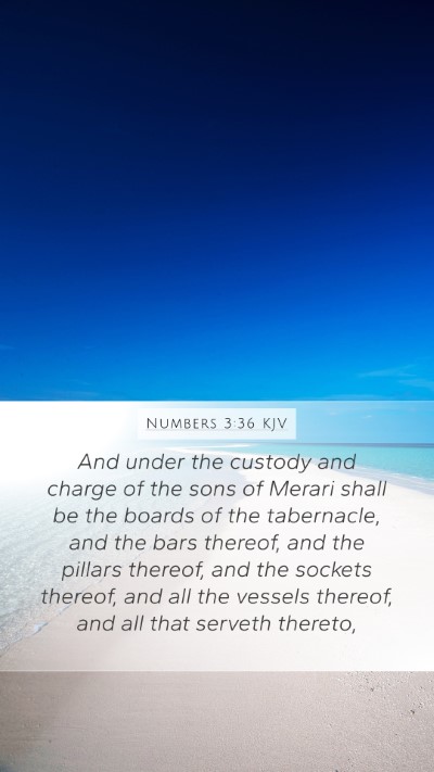 Numbers 3:36 Explained