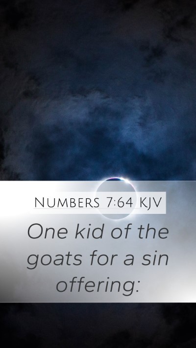 Numbers 7:64 Explained