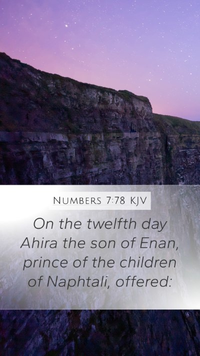 Numbers 7:78 Explained