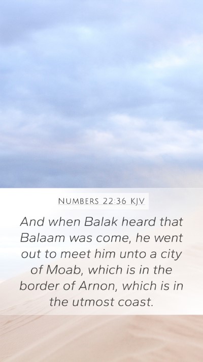 Numbers 22:36 Explained