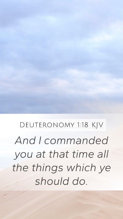 Deuteronomy 1:18 Explained