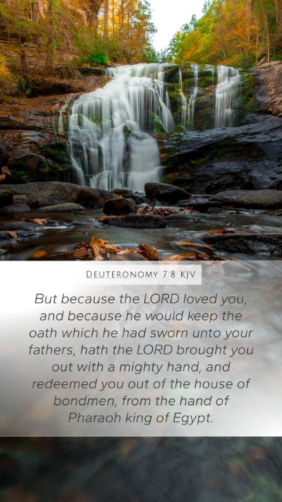 Deuteronomy 7:8 Explained