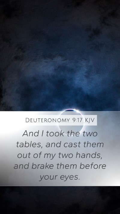 Deuteronomy 9:17 Explained