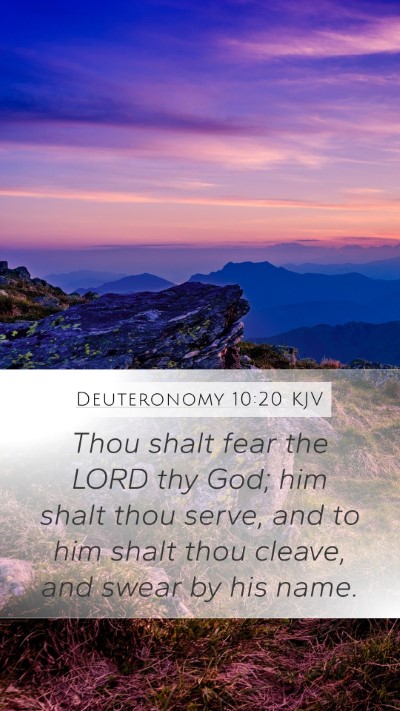 Deuteronomy 10:20 Explained