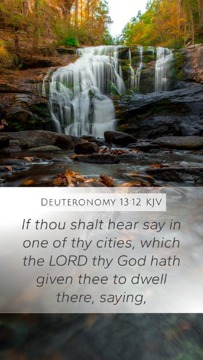 Deuteronomy 13:12 Explained