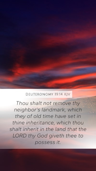 Deuteronomy 19:14 Explained