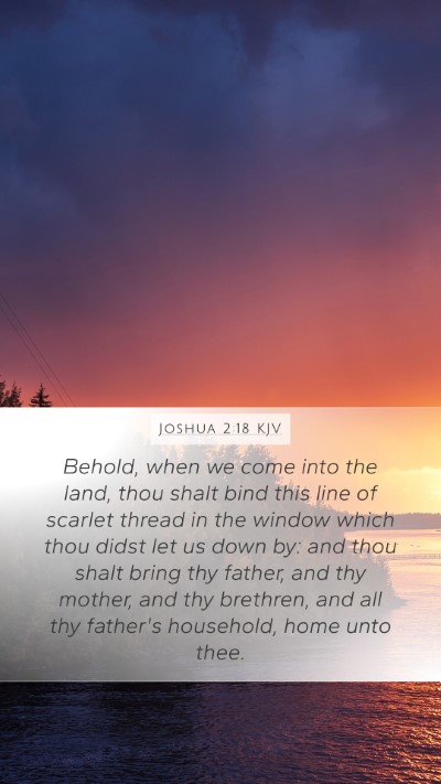 Joshua 2:18 Explained