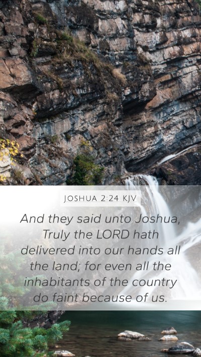 Joshua 2:24 Explained