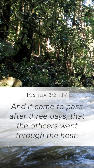 Joshua 3:2 Explained