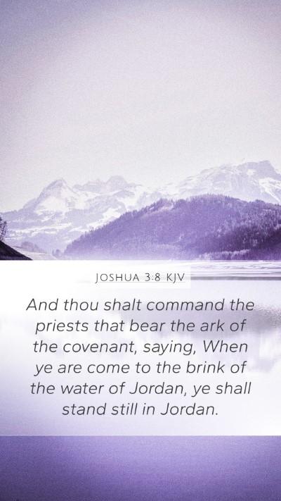 Joshua 3:8 Explained
