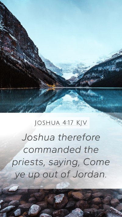 Joshua 4:17 Explained