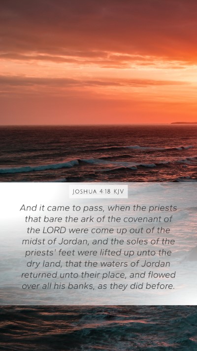 Joshua 4:18 Explained