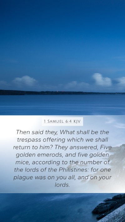 1 Samuel 6:4 Explained