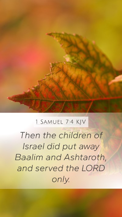 1 Samuel 7:4 Explained