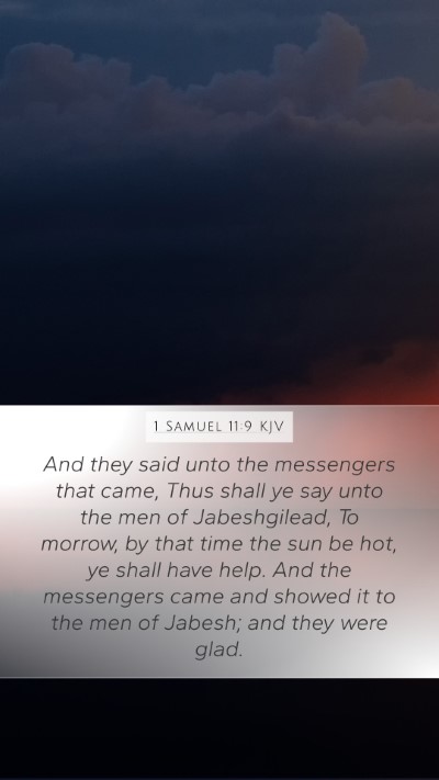 1 Samuel 11:9 Explained