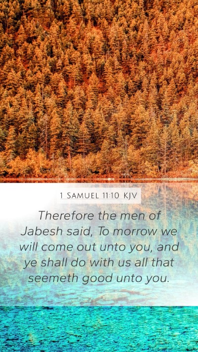 1 Samuel 11:10 Explained