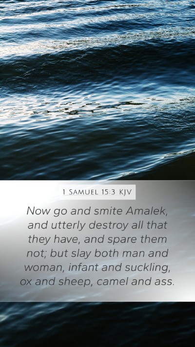 1 Samuel 15:3 Explained