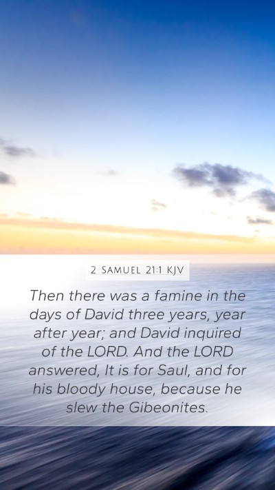 2 Samuel 21:1 Explained