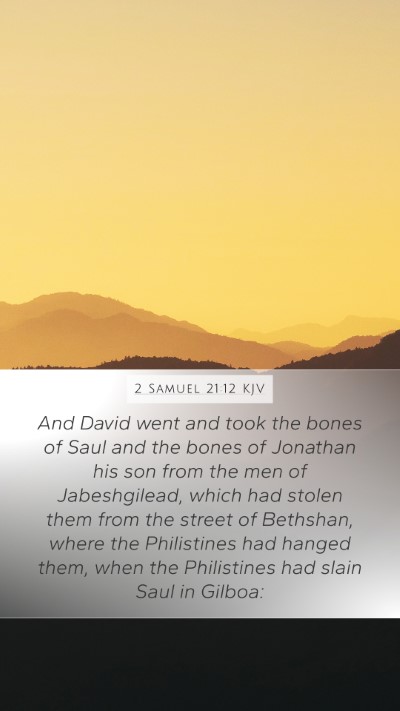 2 Samuel 21:12 Explained