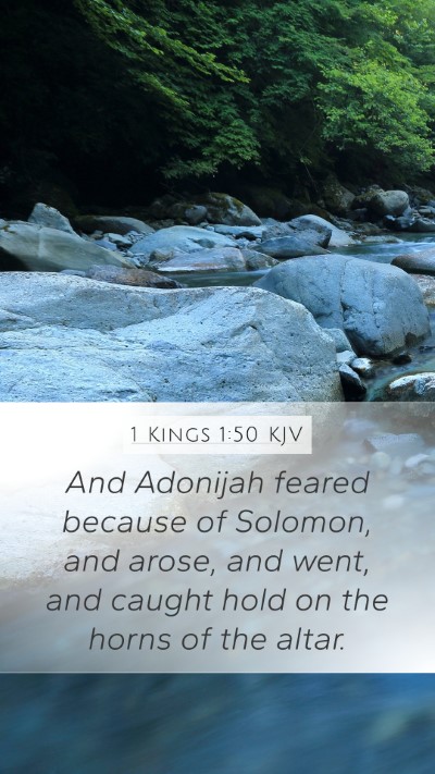 1 Kings 1:50 Explained