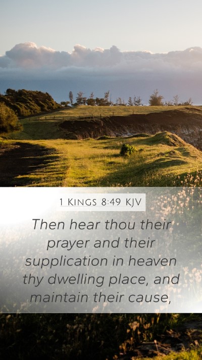 1 Kings 8:49 Explained