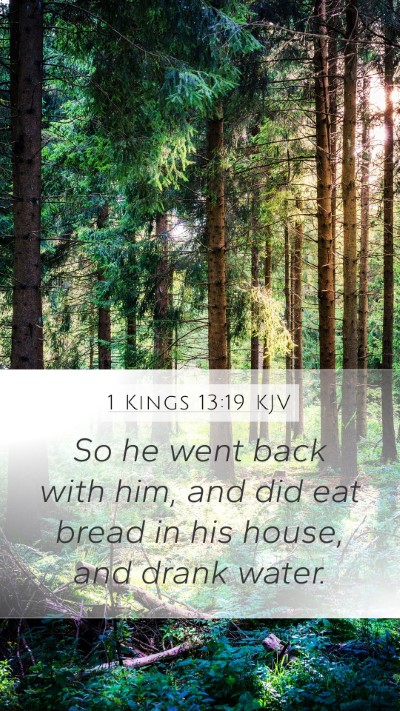 1 Kings 13:19 Explained
