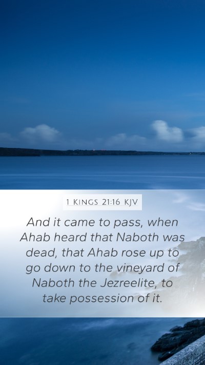 1 Kings 21:16 Explained
