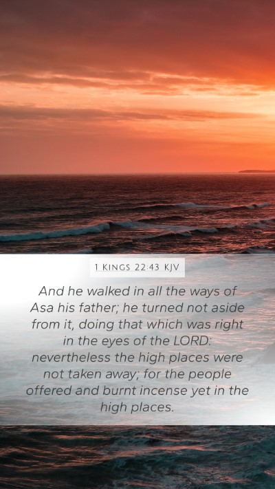 1 Kings 22:43 Explained