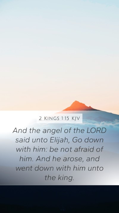 2 Kings 1:15 Explained