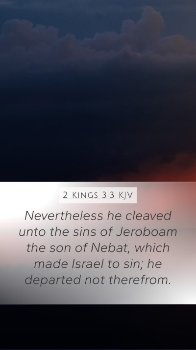 2 Kings 3:3 Explained