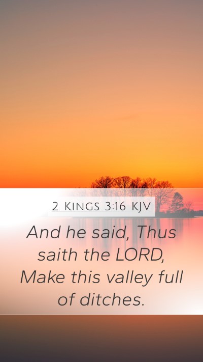 2 Kings 3:16 Explained
