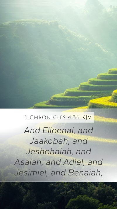 1 Chronicles 4:36 Explained
