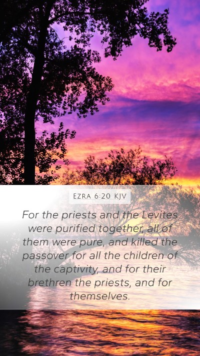Ezra 6:20 Explained