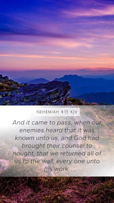 Nehemiah 4:15 Explained
